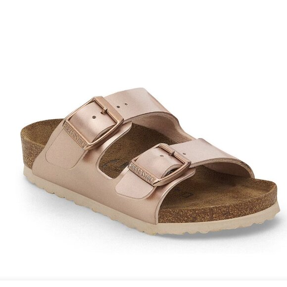 Birkenstock Arizona Kids Birko-Flor Electric Metallic Copper Sandals EU 34/ US 3 - Picture 13 of 13